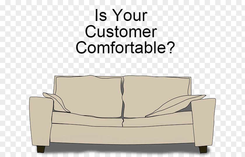 Comfortable Vector Sofa Bed Couch Chair Line Angle PNG