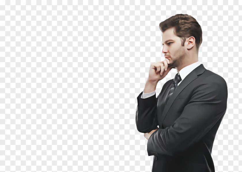 Gentleman Business Suit White-collar Worker Chin Male Standing PNG