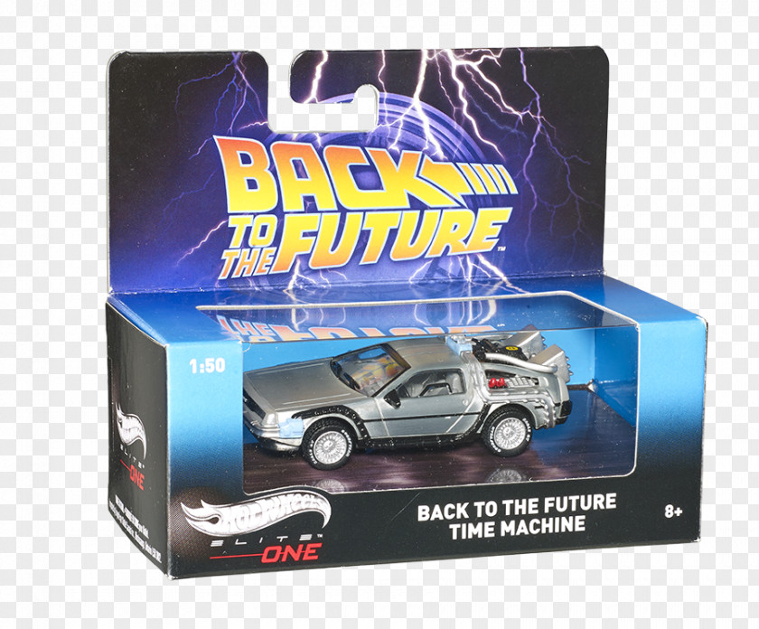 Hot Wheels DeLorean Time Machine Back To The Future Die-cast Toy Model Car PNG