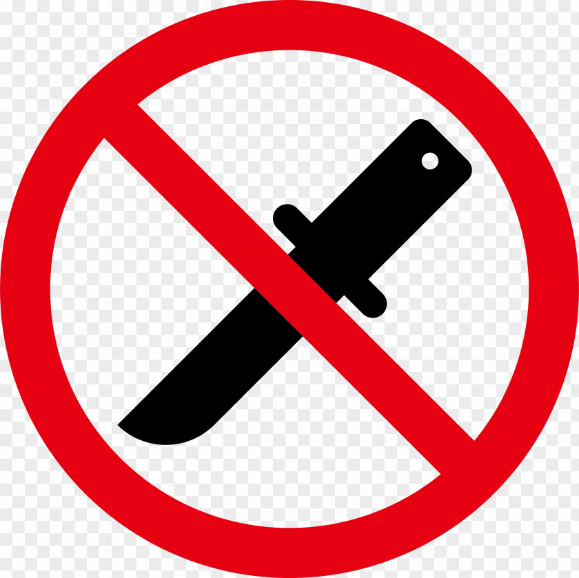Knives Are Prohibited Download Clip Art PNG