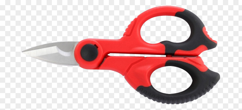 Serrated Blade Scissors Electrician Wire Tool PNG