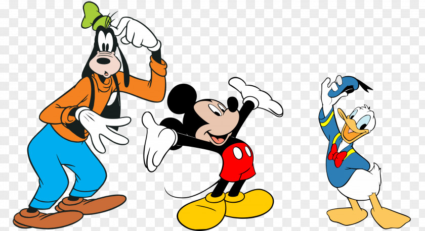 Clarabelle Cow Mickey Mouse Goofy Donald Duck Minnie Pluto PNG
