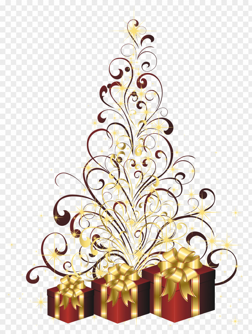 Nowroz Christmas Tree Gift New Year PNG