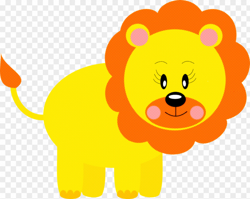 Wildlife Animal Figure Cartoon Lion Yellow Clip Art Big Cats PNG