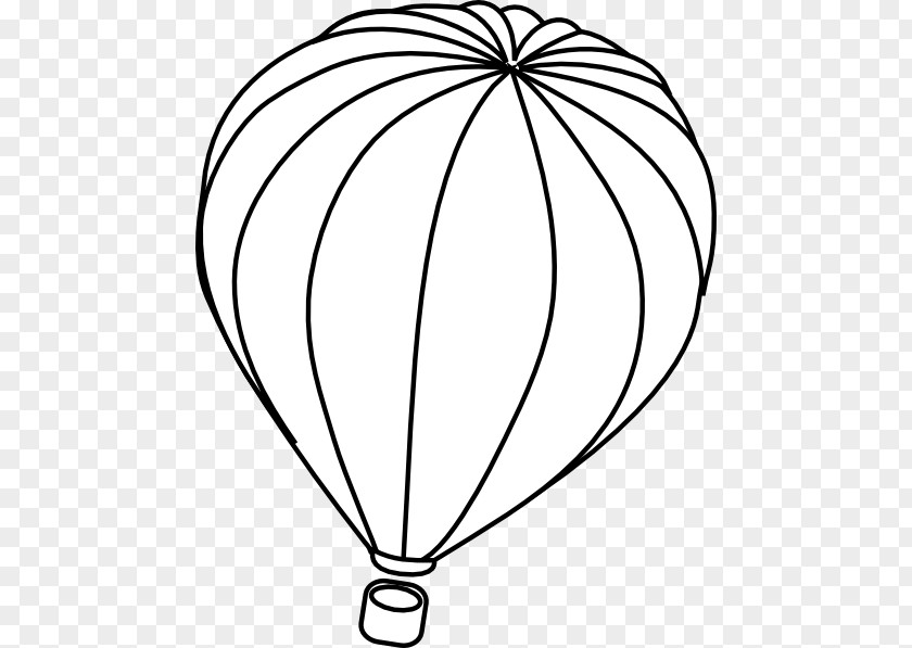 Balloon Outline Hot Air White Clip Art PNG