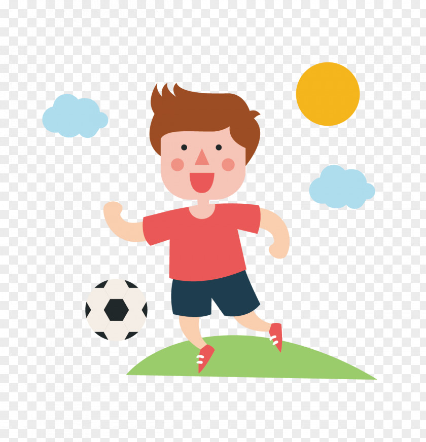 Football Child Sport Poster Clip Art PNG