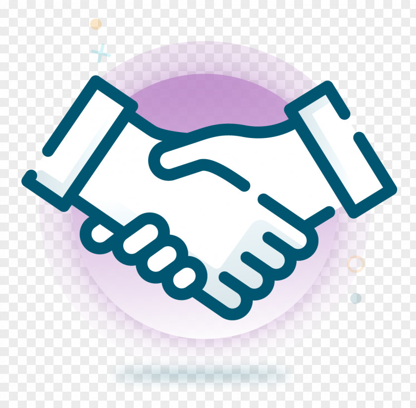 Purple Business Card Handshake Clip Art PNG