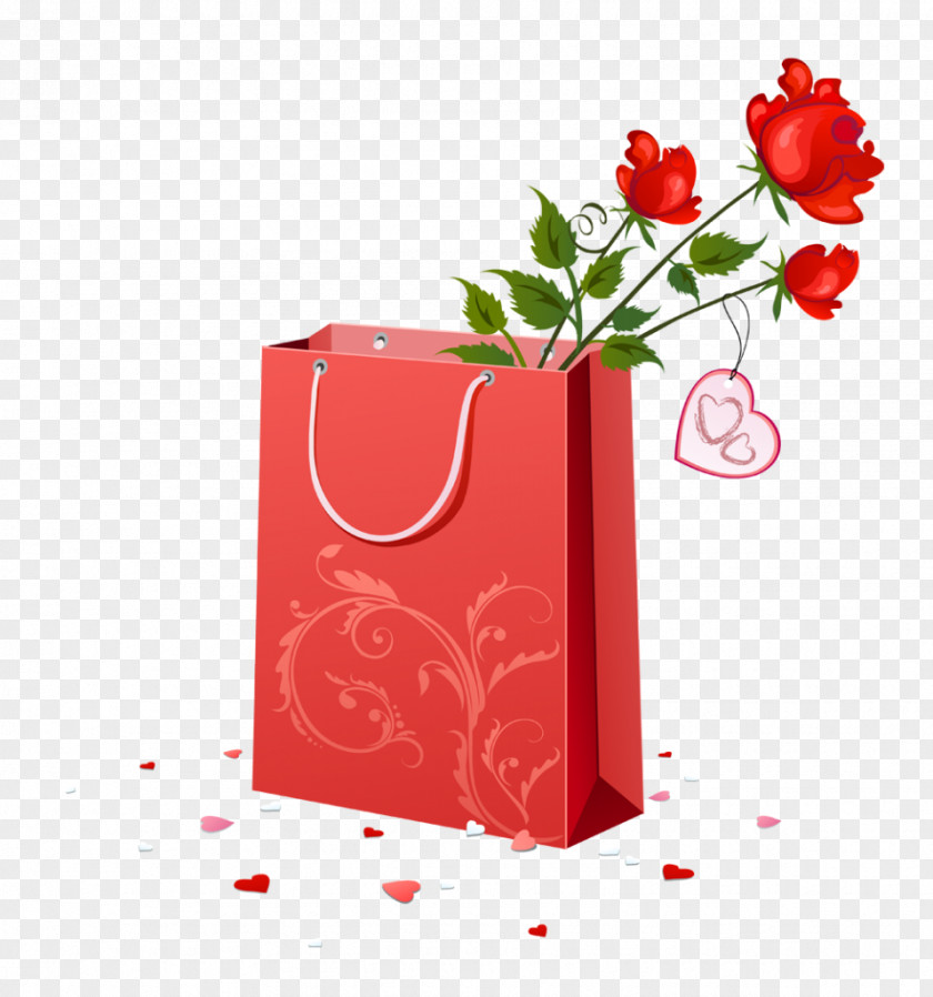 Voucher Gift Bag Valentine's Day Clip Art PNG