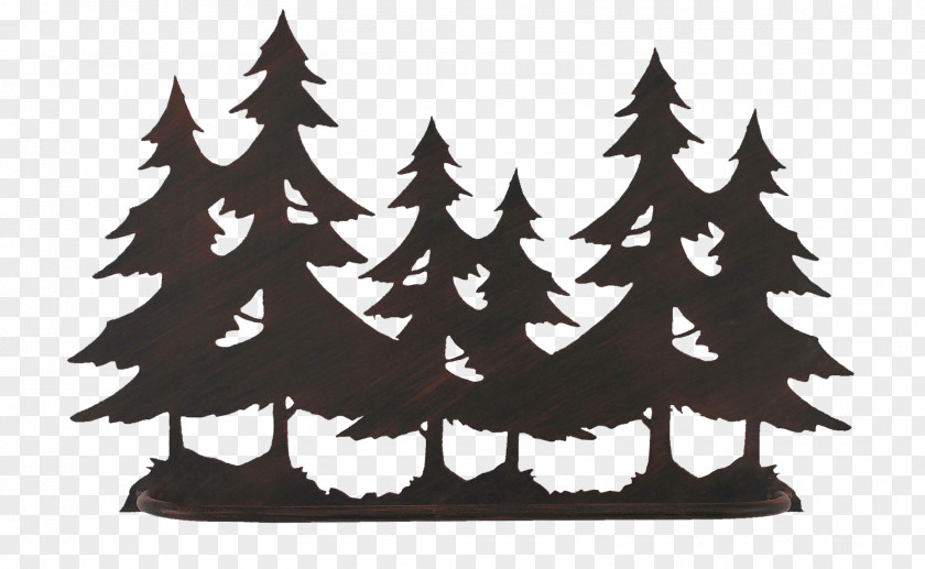 Christmas Eve Evergreen Black And White PNG
