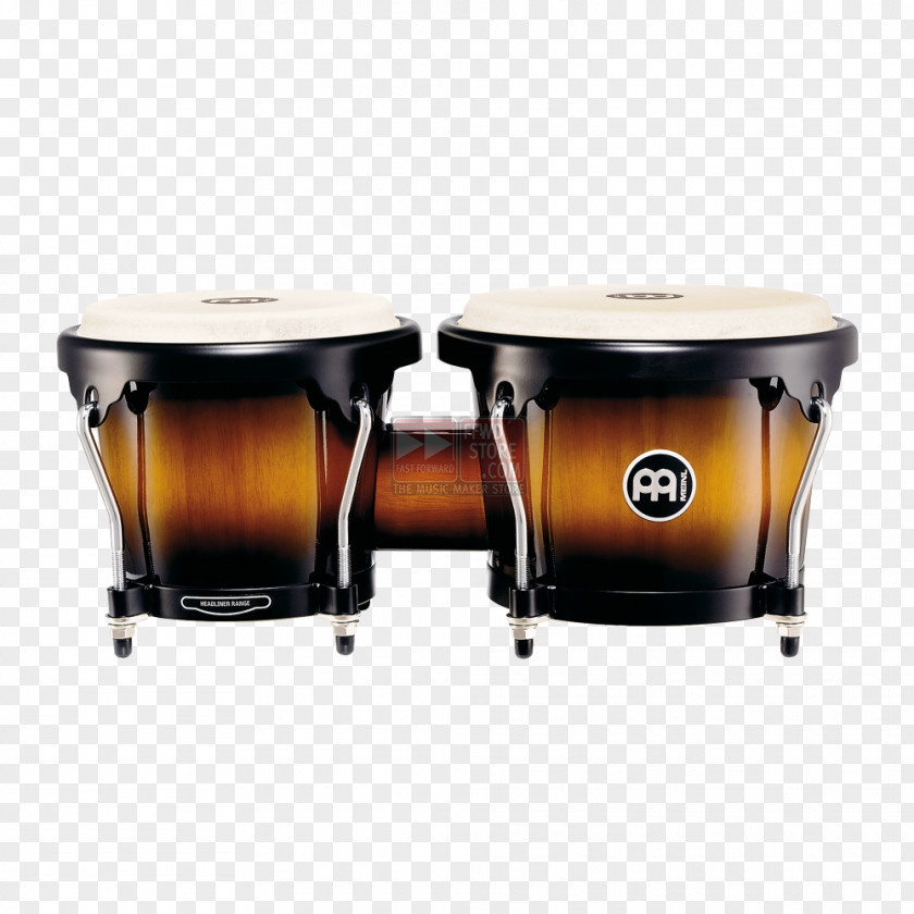 Musical Instruments Meinl Percussion Bongo Drum Headliner Series Wood Bongos Kits PNG