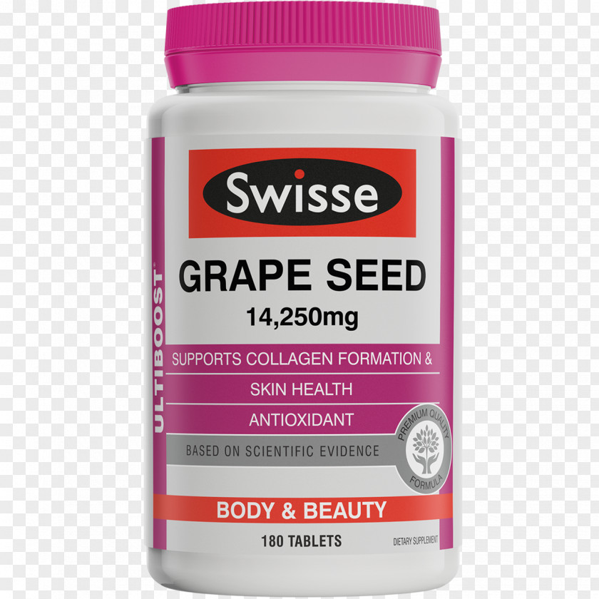 Tablet Dietary Supplement Grape Seed Extract Swisse Capsule PNG