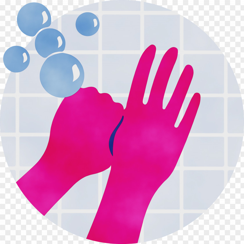 Hand Model Glove Pink M Font Meter PNG