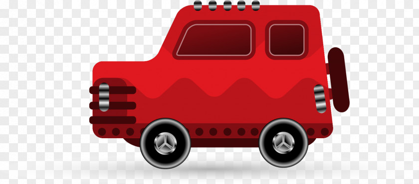 Cartoon Car Jeep Land Rover Icon PNG