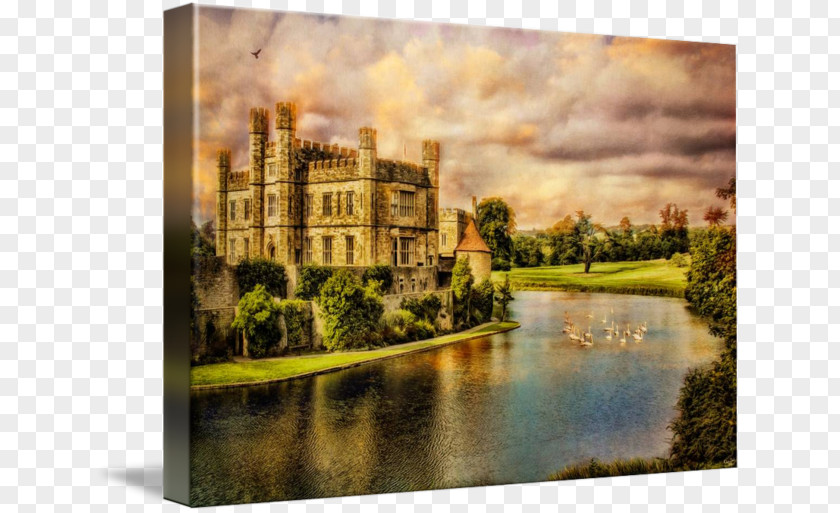 Castle Leeds Painting Real Estate English Country House PNG