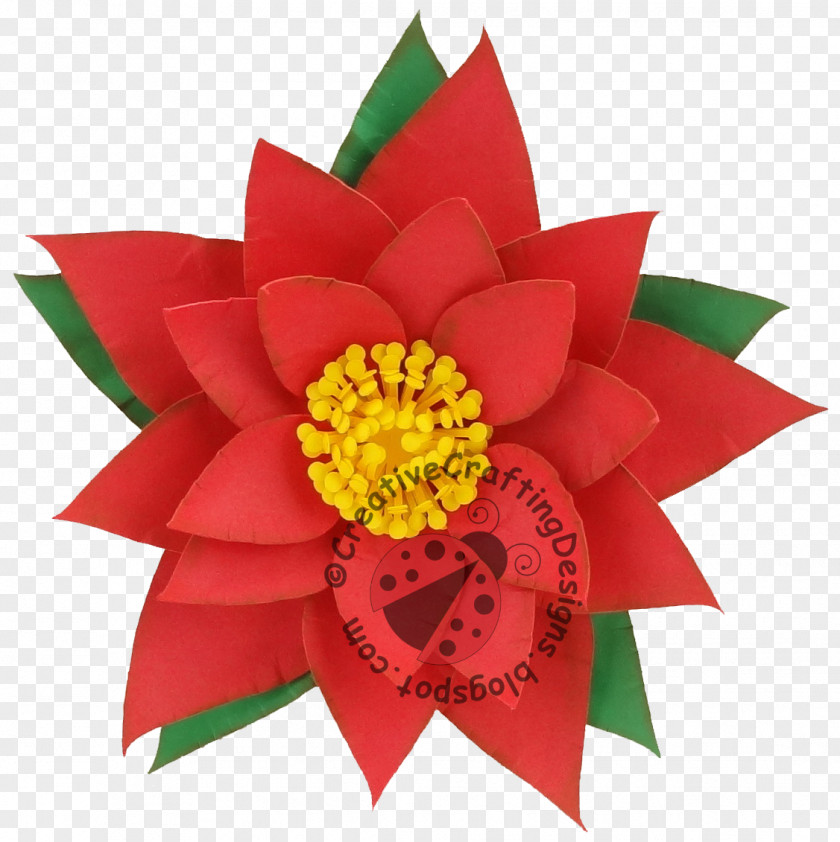 Creative Card Design Poinsettia Christmas Greeting & Note Cards AutoCAD DXF PNG