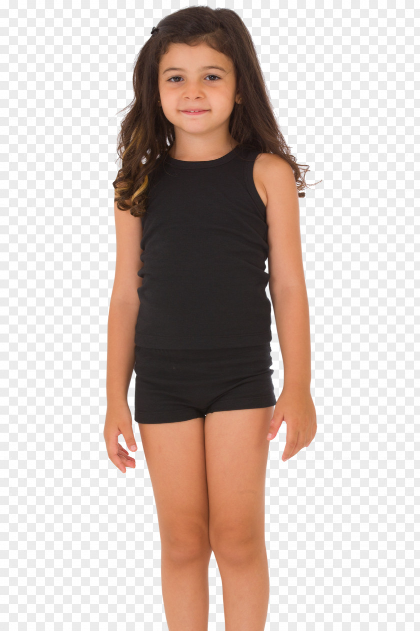 T-shirt Sleeve Shorts Black Child PNG