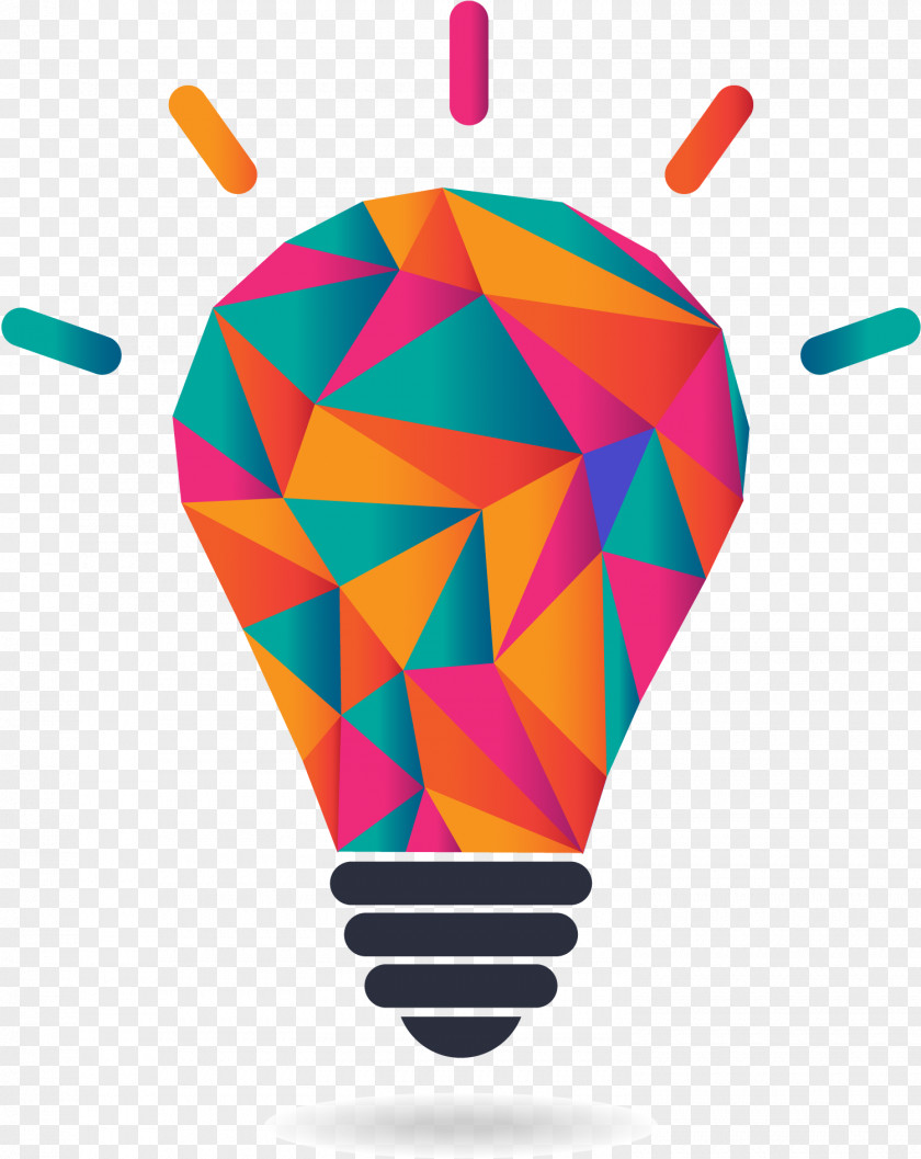 Vector Colorful Light Bulb Startup Company Entrepreneurship Idea Lean Innovation PNG