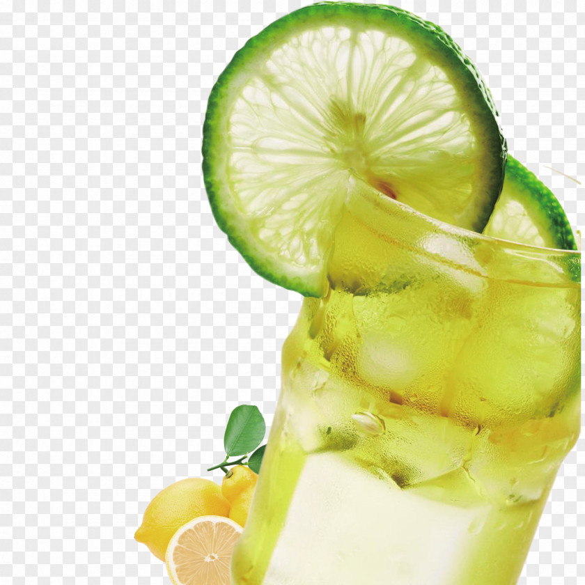 Green Lemon Drink Drinking Water Juice Iced Tea Lemonade Food PNG