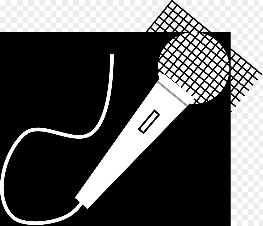 Microphone Clip Art Black And White Image Vector Graphics PNG