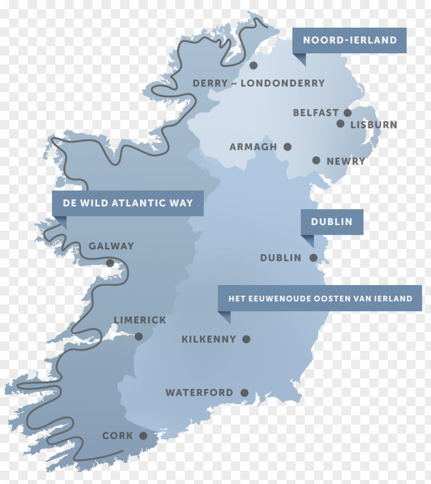 Sightseeing Map Republic Of Ireland Northern Clip Art Royalty-free Silhouette PNG