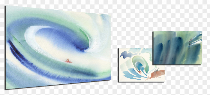 Watercolor Surfboard Painting Surfing John Severson's Surf Art PNG