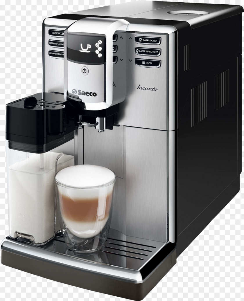 Coffee Machine Coffeemaker Saeco Burr Mill Home Appliance PNG