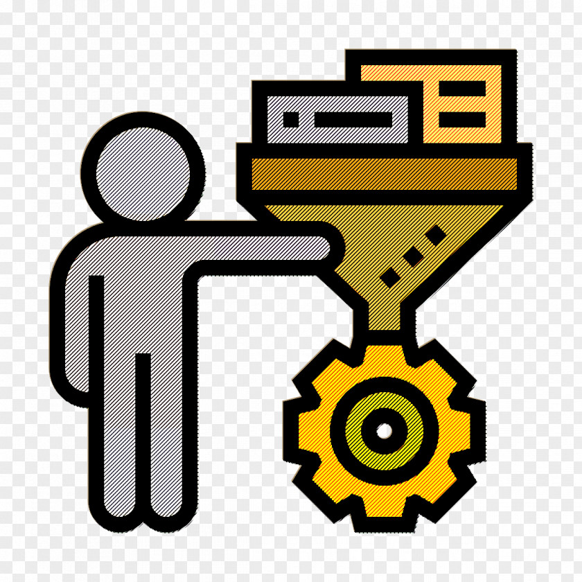 Data Processing Icon Big Funnel PNG
