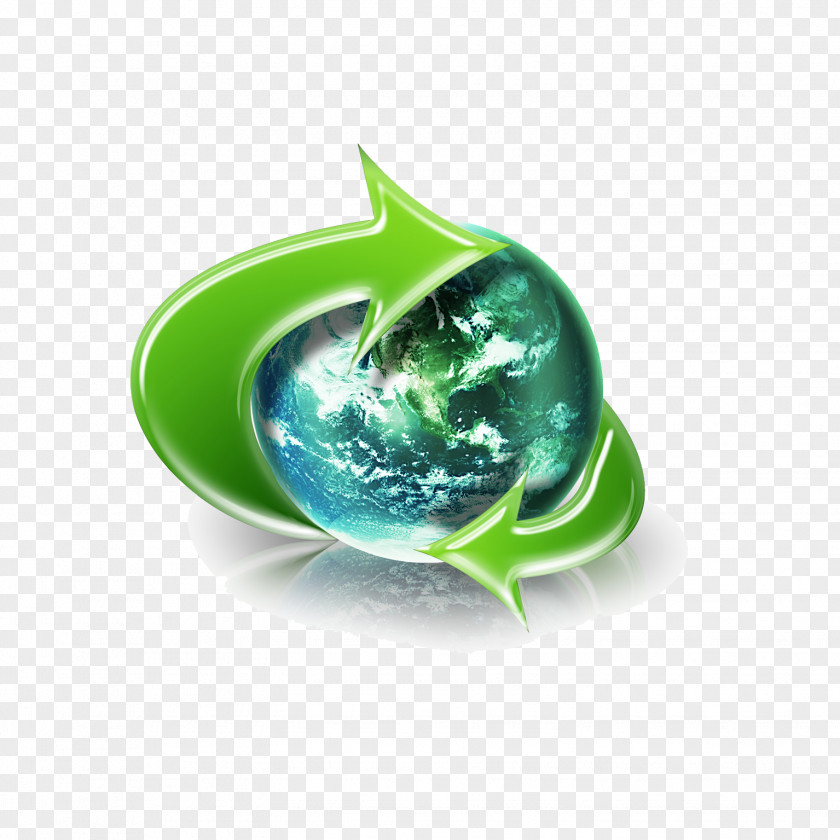 Environmental Earth Green Arrow PNG
