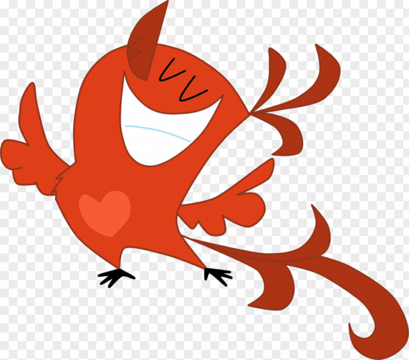 Flaming Bird Beak Cartoon Character Clip Art PNG