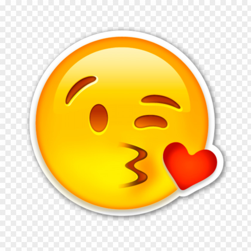 Smiley Emoji Kiss Emoticon Sticker PNG