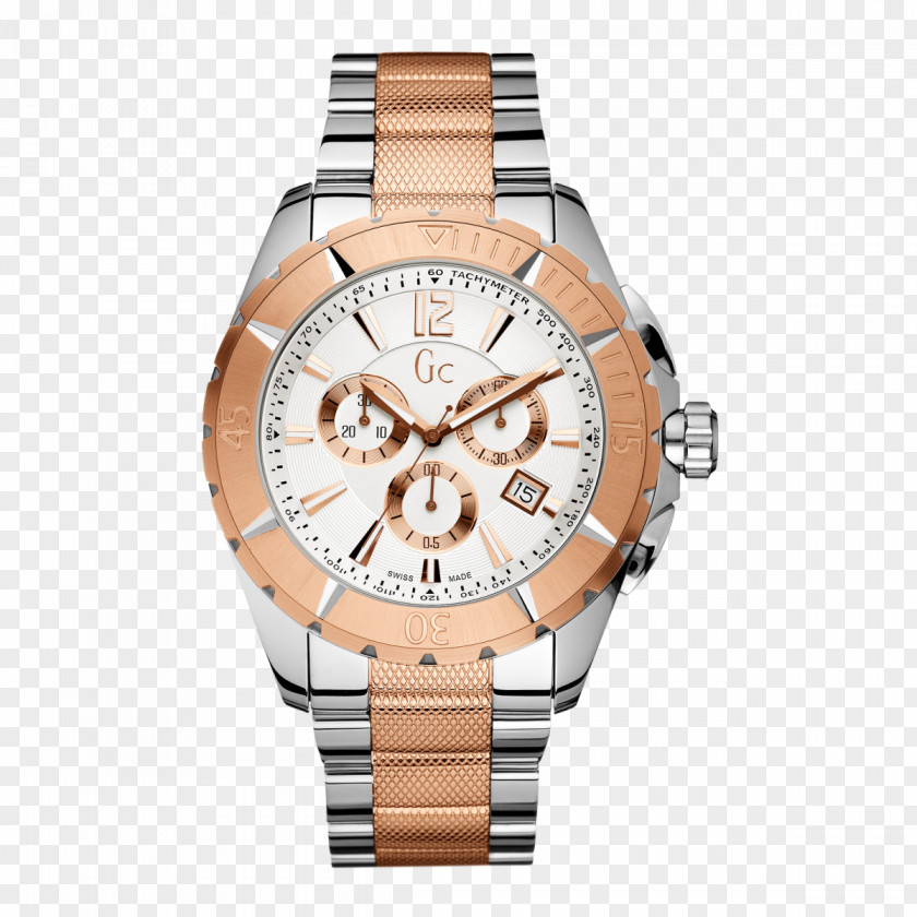 Watch Strap Gold Chronograph Swiss Made PNG