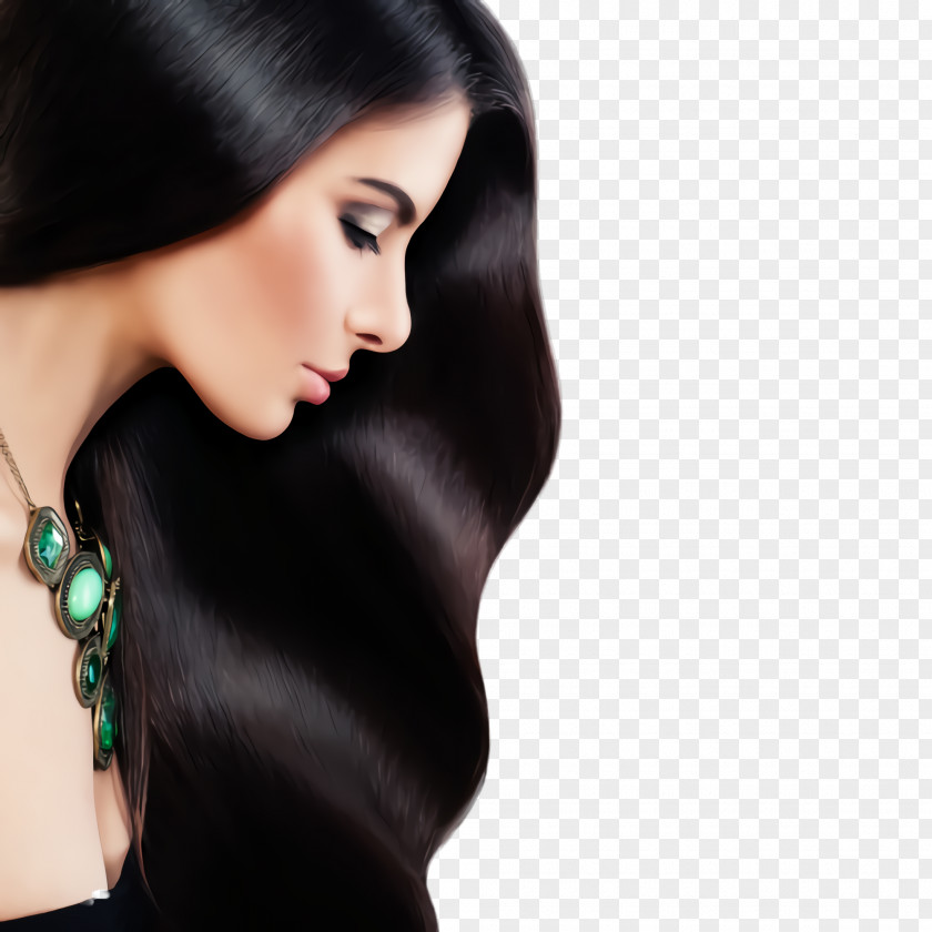 Fashion Accessory Neck Hair Skin Hairstyle Black Beauty PNG