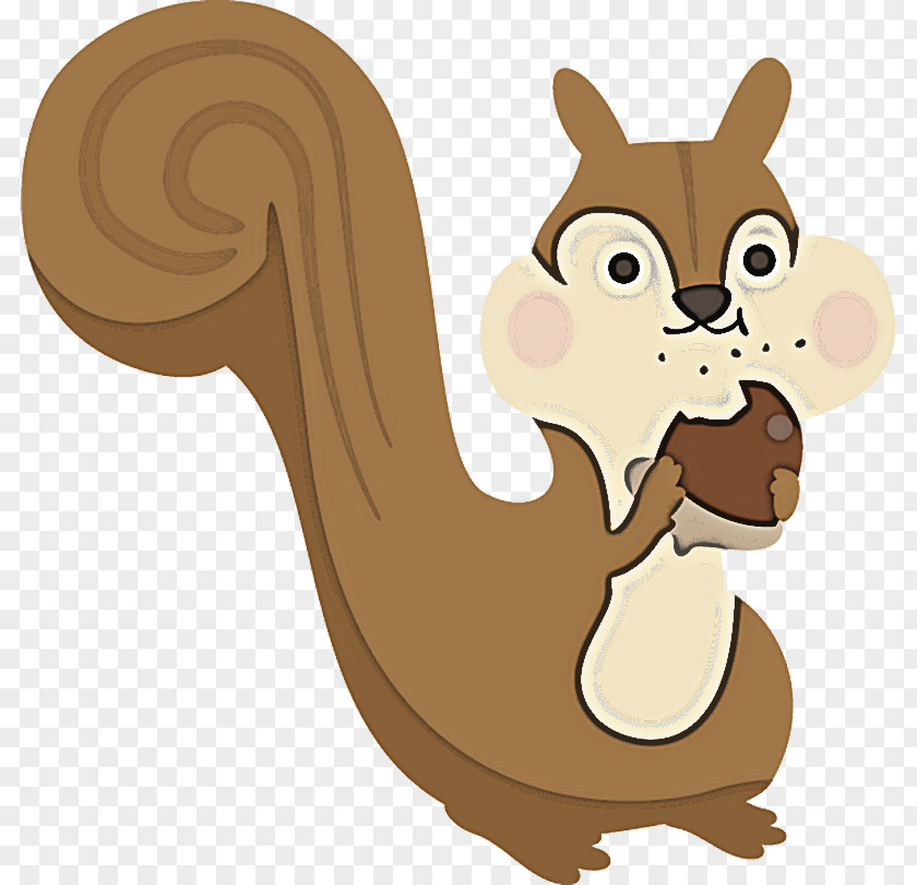 Squirrel Cartoon Tail Animal Figure Animation PNG
