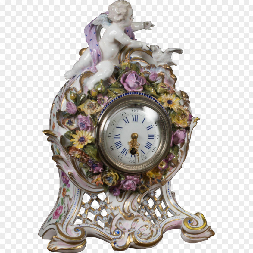 Clock Porcelain Figurine PNG