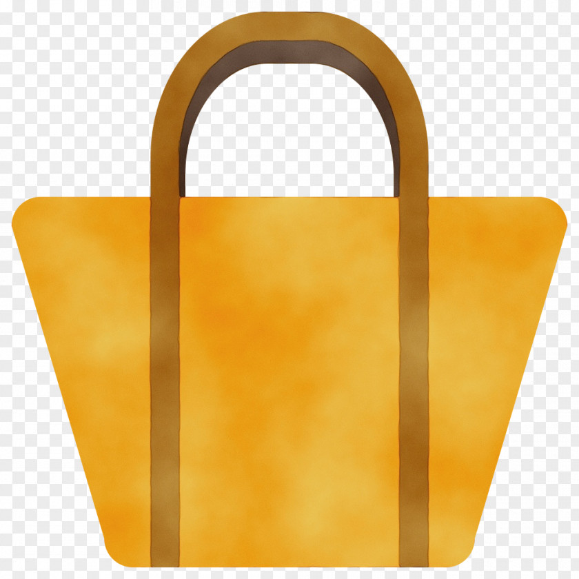 Tote Bag Yellow Rectangle PNG