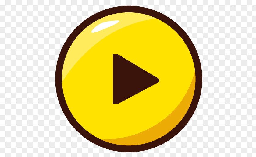Yellow Button Download Android PNG