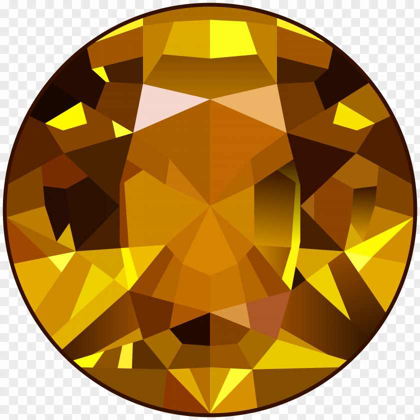 Yellow Gem Clip Art Image Gemstone Diamond PNG