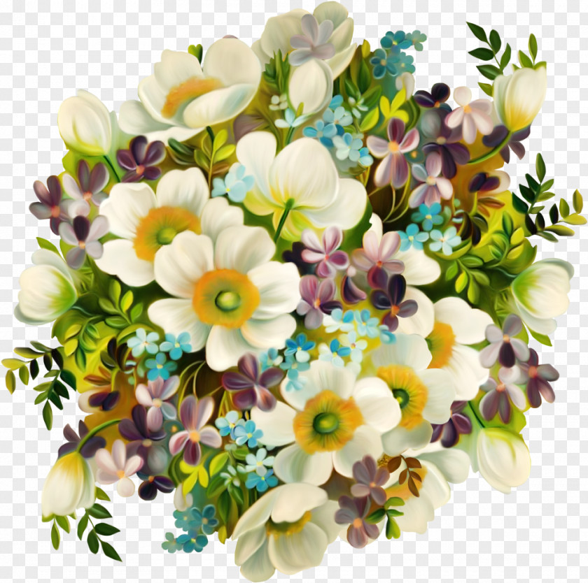 Blossom Anemone Bouquet Of Flowers Drawing PNG