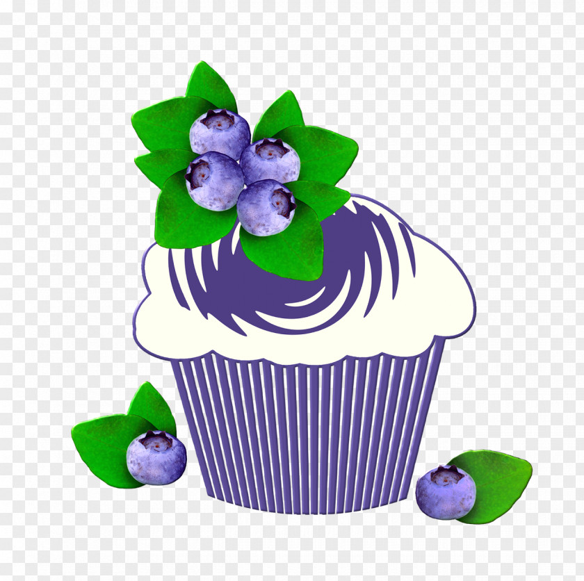 Blueberries Muffin Pound Cake Birthday PNG