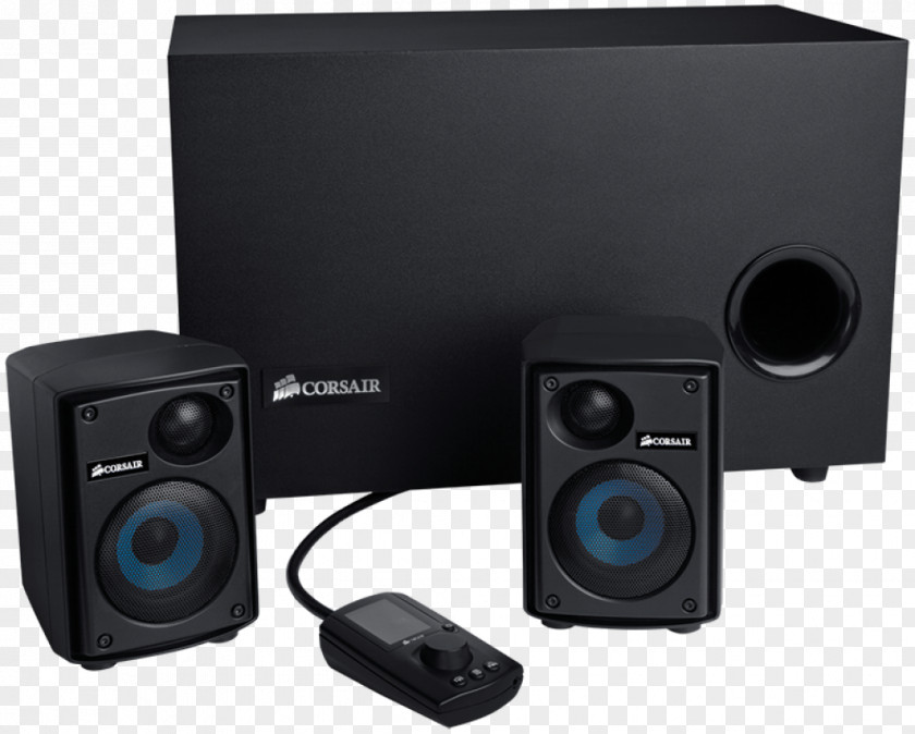 Corsair Gaming Headset Control Panel Audio Series SP2500 Loudspeaker Components Computer Speakers Personal PNG