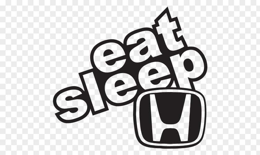 Eat Sleep Car Japanese Domestic Market Decal Sticker Honda PNG