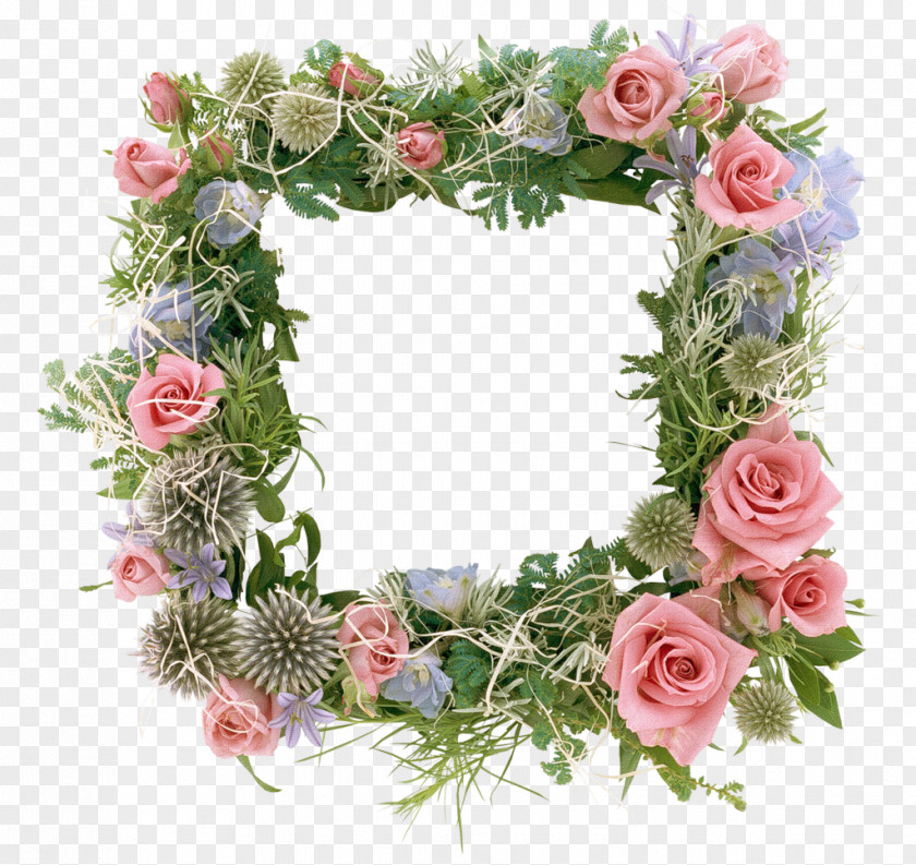 Flower Wreath Textile Angel Bunny Woven Fabric PNG