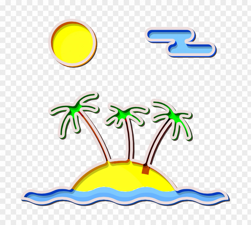 Landscapes Flat Color Icon Island PNG
