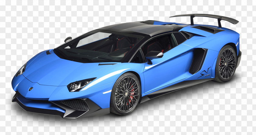 Blue Lamborghini Aventador Car 2016 Geneva Motor Show Miura PNG