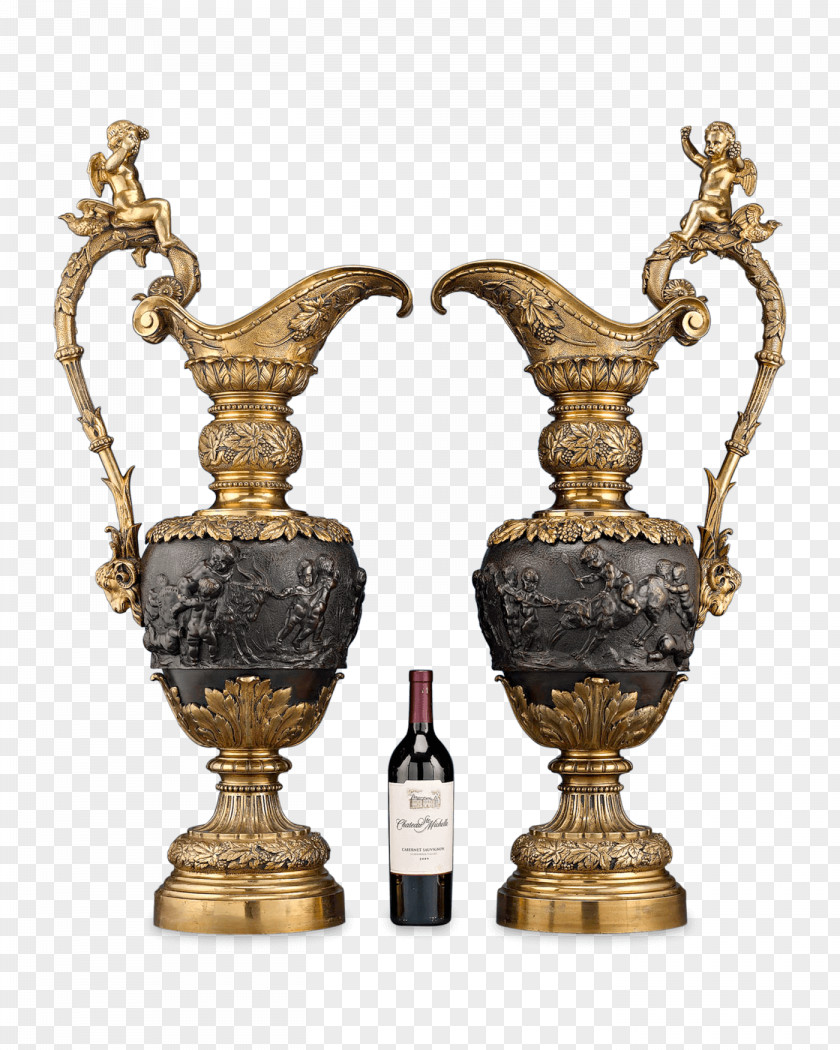 Brass Vase Bronze Renaissance Antique PNG