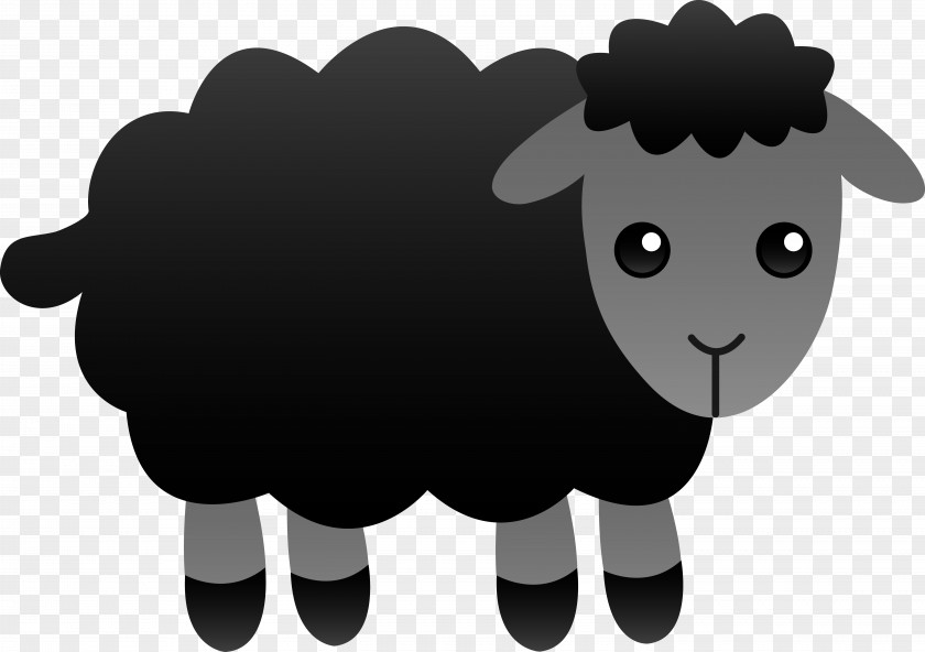 Cartoon Sheep Cliparts Baa, Black Baa Nursery Rhyme Clip Art PNG