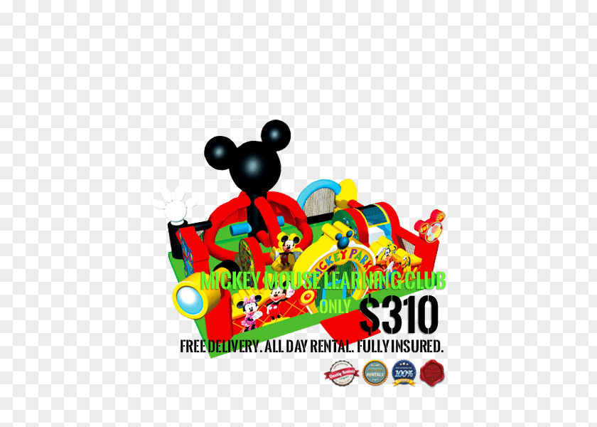 Mickey Mouse Minnie Inflatable Bouncers Goofy House PNG