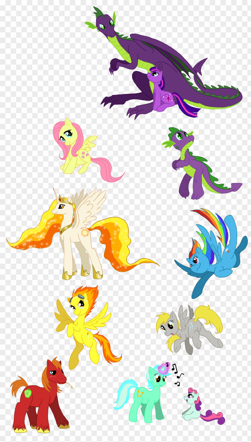 My Little Pony Spike Applejack Rarity Rainbow Dash PNG