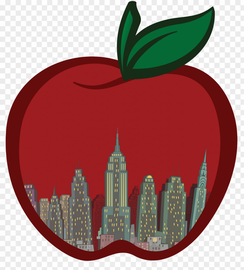 Apple New York City Big Clip Art PNG