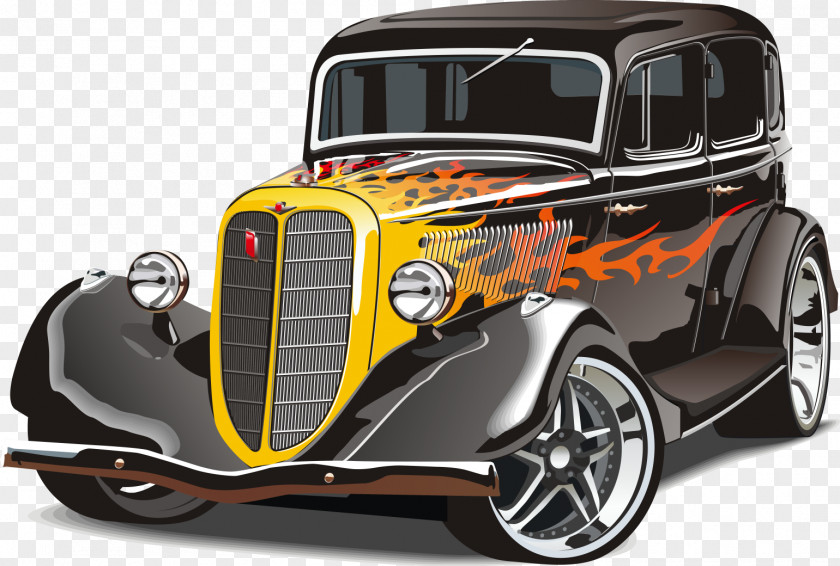 Car Hot Rod Illustration PNG